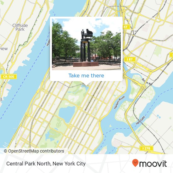 Central Park North, Central Park N, New York, NY 10029, USA map