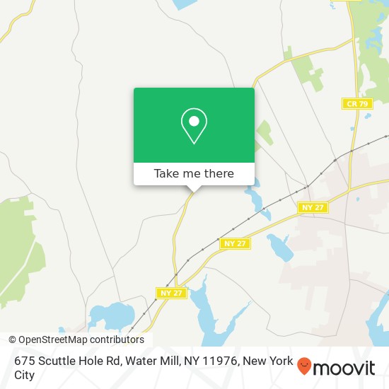 Mapa de 675 Scuttle Hole Rd, Water Mill, NY 11976