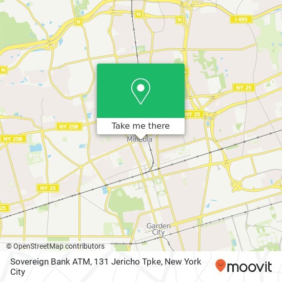 Sovereign Bank ATM, 131 Jericho Tpke map