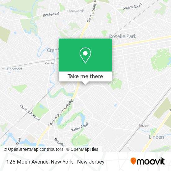 125 Moen Avenue map