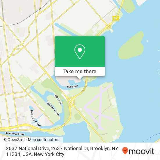 2637 National Drive, 2637 National Dr, Brooklyn, NY 11234, USA map