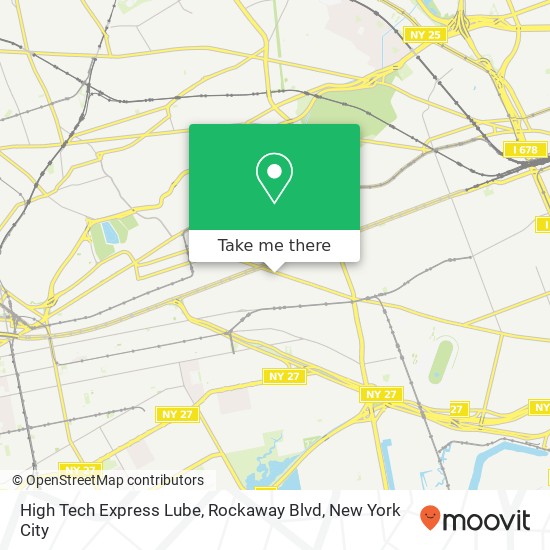 High Tech Express Lube, Rockaway Blvd map