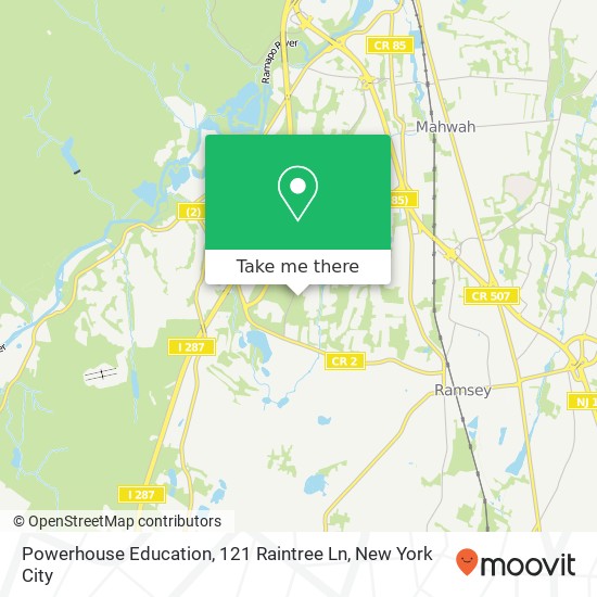 Mapa de Powerhouse Education, 121 Raintree Ln