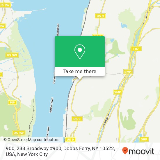 Mapa de 900, 233 Broadway #900, Dobbs Ferry, NY 10522, USA