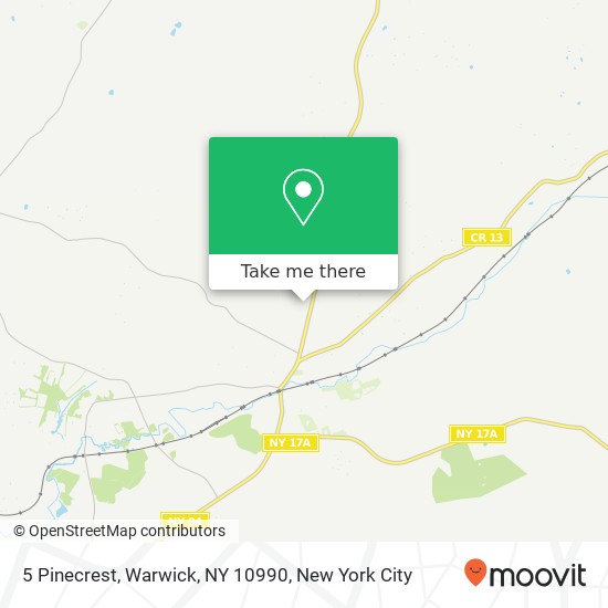 5 Pinecrest, Warwick, NY 10990 map