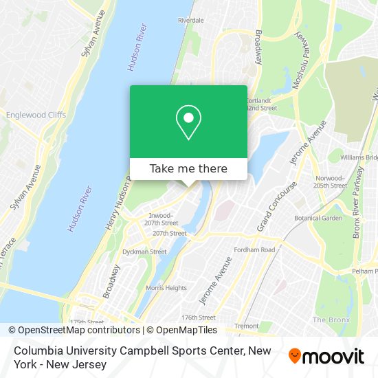 Mapa de Columbia University Campbell Sports Center