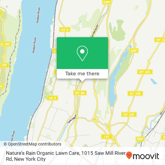 Mapa de Nature's Rain Organic Lawn Care, 1015 Saw Mill River Rd