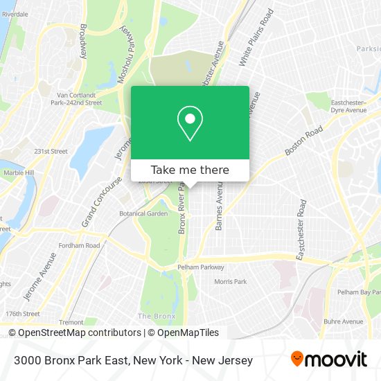 Mapa de 3000 Bronx Park East