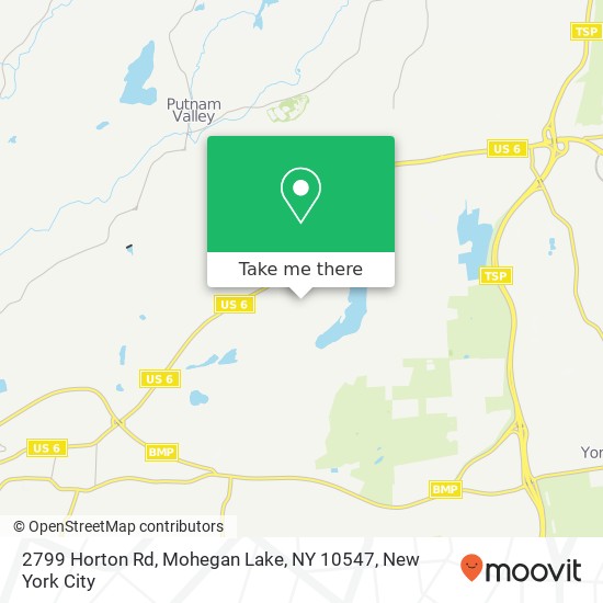 Mapa de 2799 Horton Rd, Mohegan Lake, NY 10547