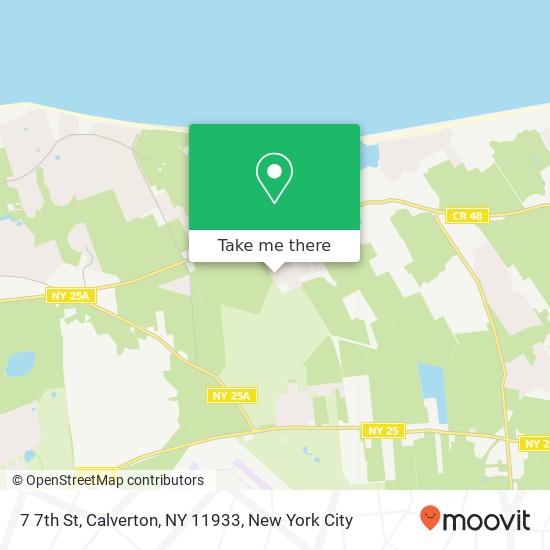 Mapa de 7 7th St, Calverton, NY 11933