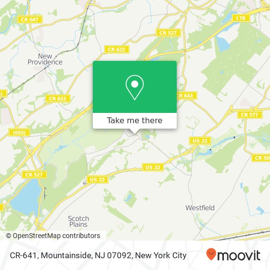 CR-641, Mountainside, NJ 07092 map