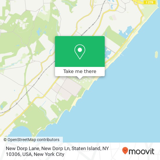 Mapa de New Dorp Lane, New Dorp Ln, Staten Island, NY 10306, USA