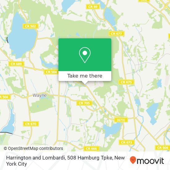 Mapa de Harrington and Lombardi, 508 Hamburg Tpke