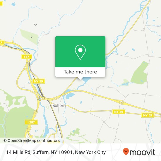 14 Mills Rd, Suffern, NY 10901 map