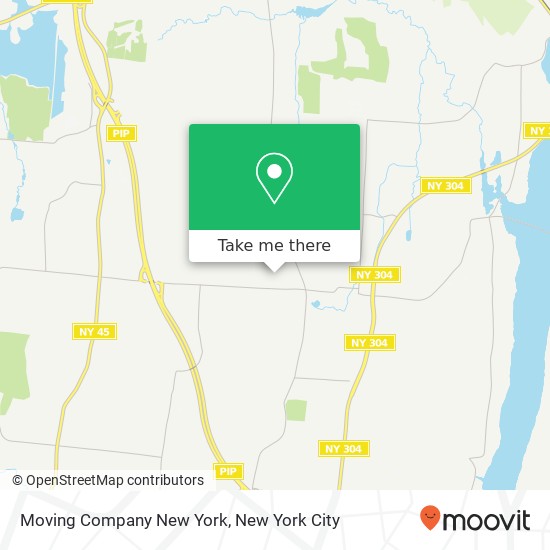 Mapa de Moving Company New York