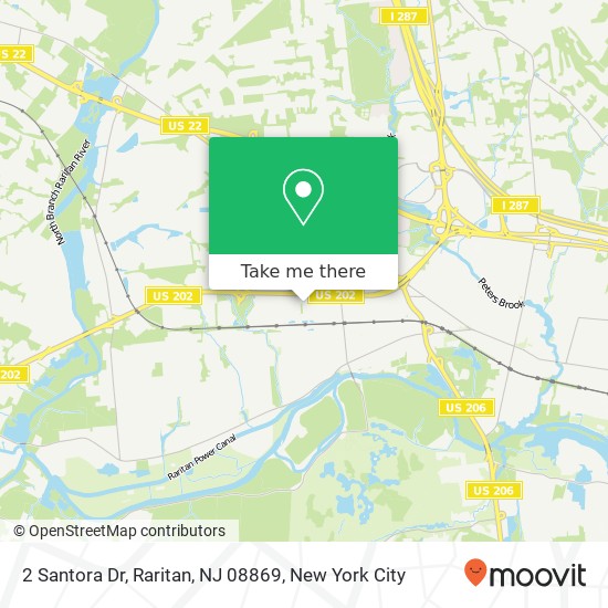 Mapa de 2 Santora Dr, Raritan, NJ 08869