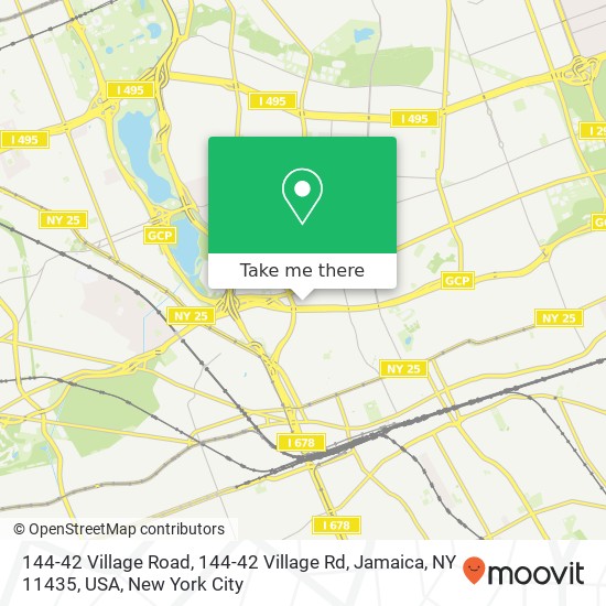 144-42 Village Road, 144-42 Village Rd, Jamaica, NY 11435, USA map