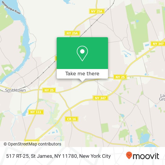 Mapa de 517 RT-25, St James, NY 11780