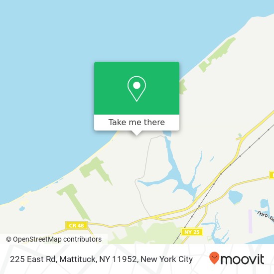 Mapa de 225 East Rd, Mattituck, NY 11952