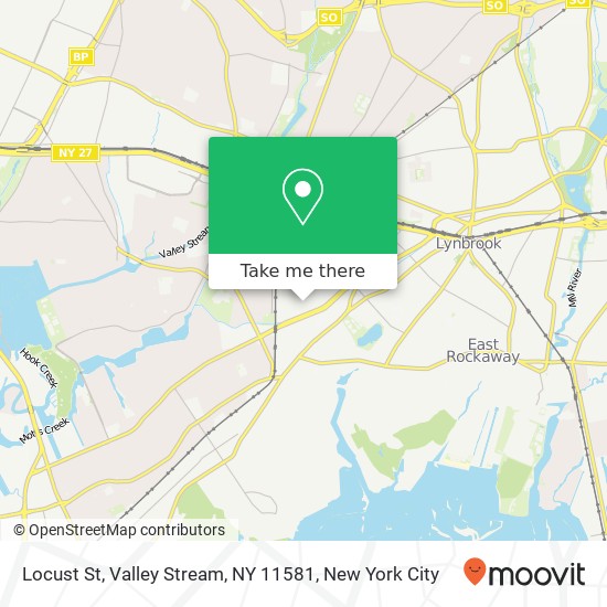 Mapa de Locust St, Valley Stream, NY 11581