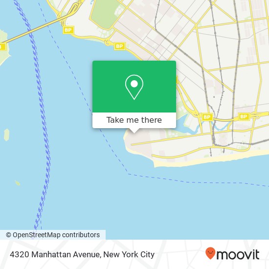 4320 Manhattan Avenue map