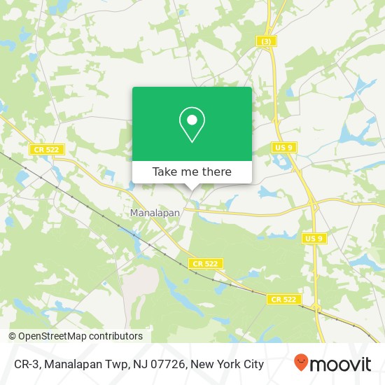 CR-3, Manalapan Twp, NJ 07726 map