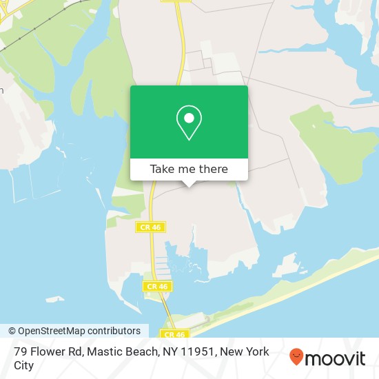 79 Flower Rd, Mastic Beach, NY 11951 map