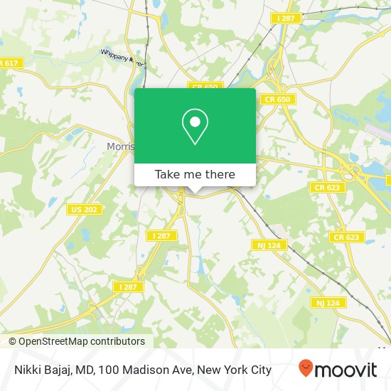 Nikki Bajaj, MD, 100 Madison Ave map