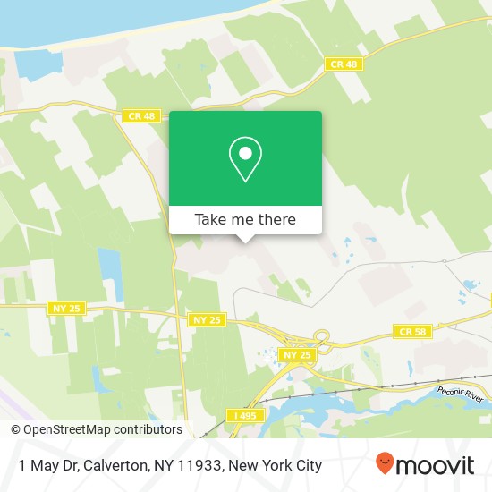 Mapa de 1 May Dr, Calverton, NY 11933