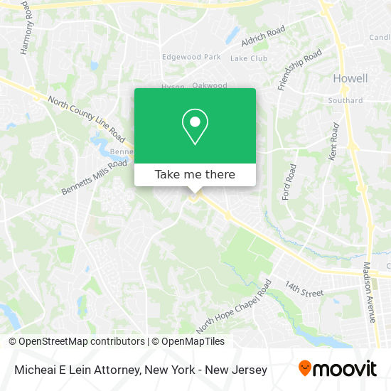 Micheai E Lein Attorney map