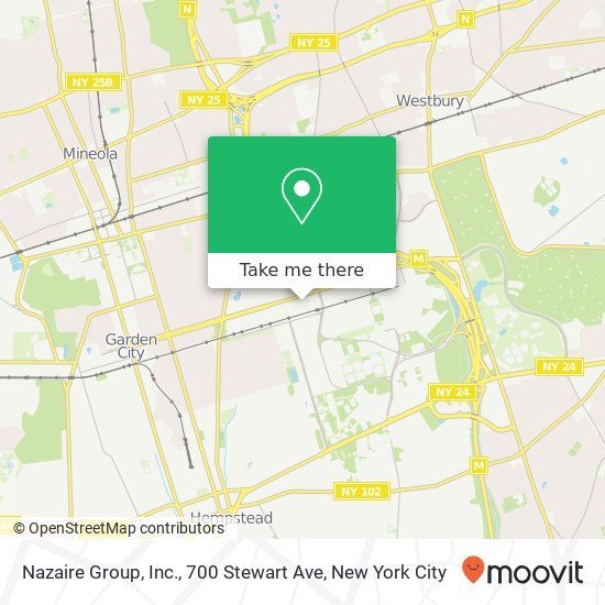 Mapa de Nazaire Group, Inc., 700 Stewart Ave