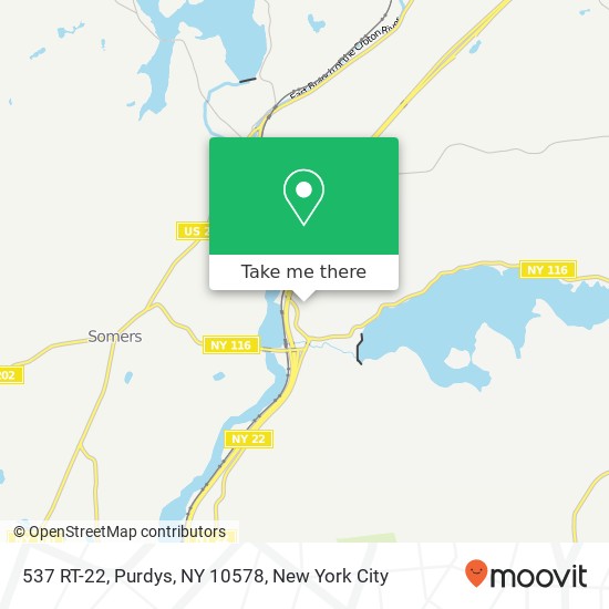 Mapa de 537 RT-22, Purdys, NY 10578