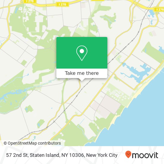 Mapa de 57 2nd St, Staten Island, NY 10306