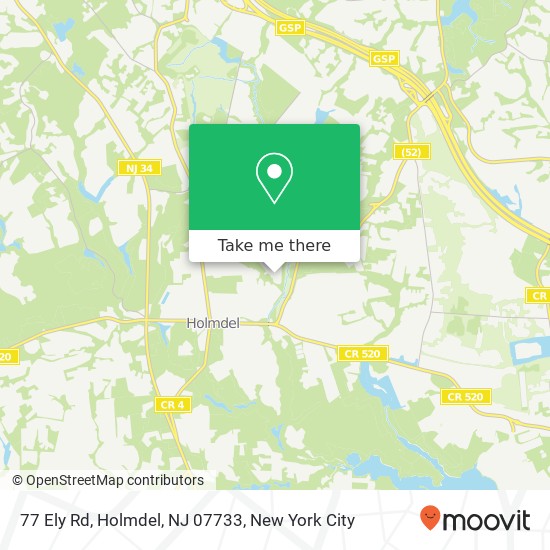 77 Ely Rd, Holmdel, NJ 07733 map
