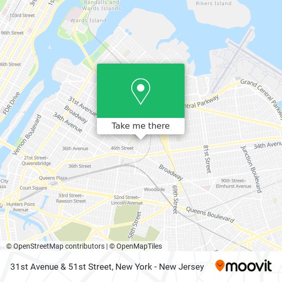 31st Avenue & 51st Street map