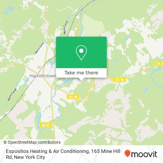 Espositos Heating & Air Conditioning, 165 Mine Hill Rd map