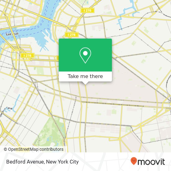 Bedford Avenue map