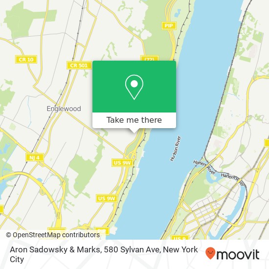 Mapa de Aron Sadowsky & Marks, 580 Sylvan Ave