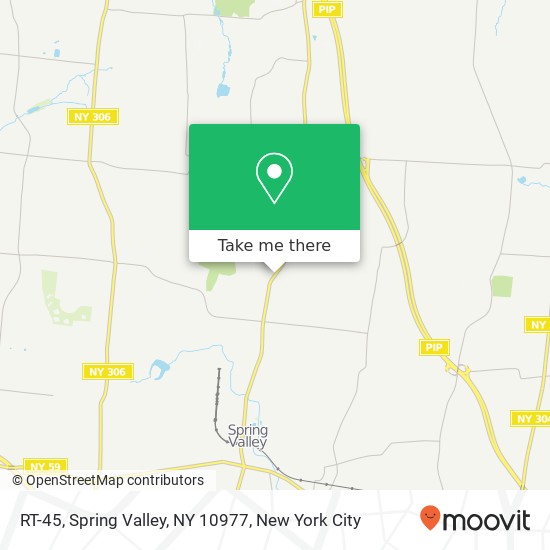Mapa de RT-45, Spring Valley, NY 10977