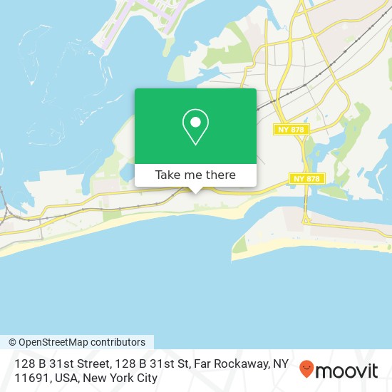 Mapa de 128 B 31st Street, 128 B 31st St, Far Rockaway, NY 11691, USA