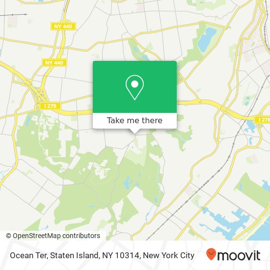 Mapa de Ocean Ter, Staten Island, NY 10314