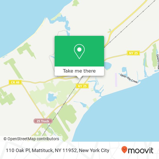 110 Oak Pl, Mattituck, NY 11952 map