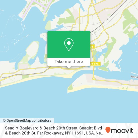 Seagirt Boulevard & Beach 20th Street, Seagirt Blvd & Beach 20th St, Far Rockaway, NY 11691, USA map