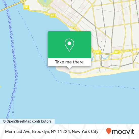 Mermaid Ave, Brooklyn, NY 11224 map
