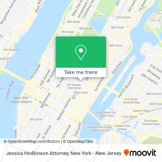 Jessica Hodkinson Attorney map