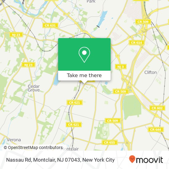 Nassau Rd, Montclair, NJ 07043 map