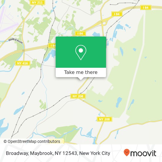 Broadway, Maybrook, NY 12543 map