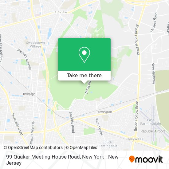 99 Quaker Meeting House Road map