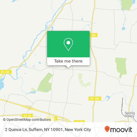 Mapa de 2 Quince Ln, Suffern, NY 10901