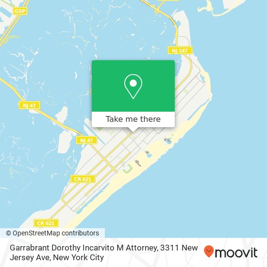 Garrabrant Dorothy Incarvito M Attorney, 3311 New Jersey Ave map